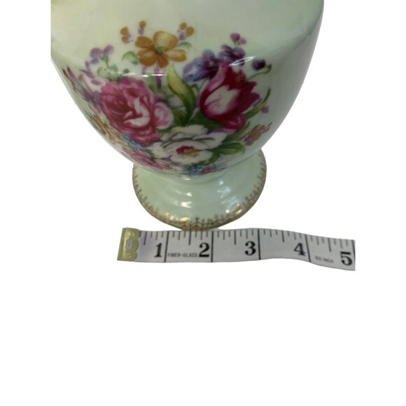 VTG French Bouquet NW-FB Porcelain Vases 8.0" Tall Floral Design 7301 Japan - Picture 4 of 9